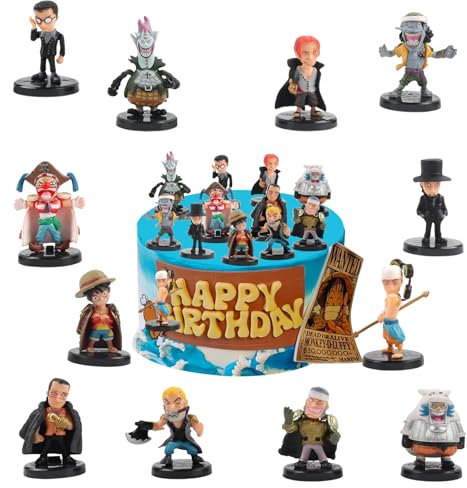 12 Pcs Piece Figuren, Piece Figur, Piece Tortendeko, Piece Figuren Kuchen, Piece Theme Cake Topper, Piece Torten Figuren, Piece Cake Decoration, Piece Kuchen Deko Figuren