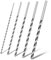 Juego de brocas extra largas para madera, 5 piezas brocas manuales para madera, 2mm, 3mm, 3.5mm, 4mm, 5mm brocas para madera HSS brocas helicoidales para taladrar a mano