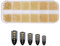 OHREN Nailart Perlen Micro Kaviar für Nägel, Mini Kaviar Strasssteine, Mikroperlen Dekor(Goldene)