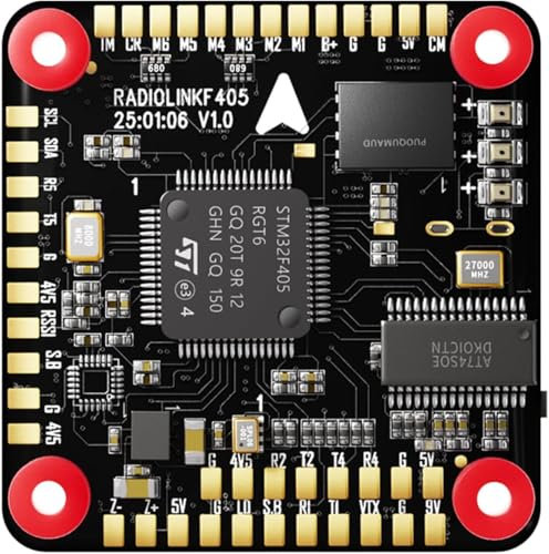 Radiolink F405 Flight Controller Open Source Betaflight FC, Integriertes OSD, Unterstützt DJI & CADDX HD Analoge FPV-Bildübertragung, Plug-and-Play, DSM/SBUS/TBS Crossfire/ELRS-Unterstützung