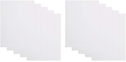 BoardsPlus Bloc de Papier blanc uni pour Chevalet de Conférence - Paquet de 5 blocs A1, papier 60 gr/m², 20 feuilles par bloc BPP010103 (Lot de 2)