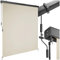 tectake® tenda da sole verticale a rullo, con manovella, protezione UV, impermeabile, resistente al vento, frangivista balcone, terrazzo, fissaggio a parete, privacy - Beige, 160 x 250 cm