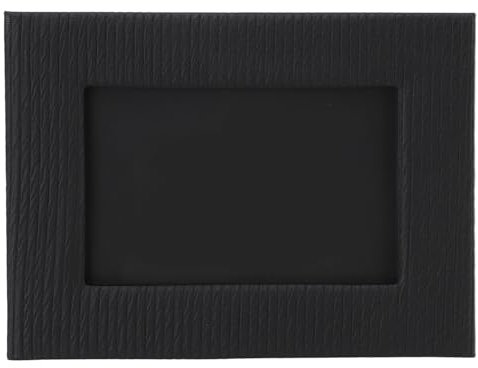 Leder Bilderrahmen Elegante Tabletop Fotorahmen Showcase Memories 8.5x4.7x6.5in (Black)