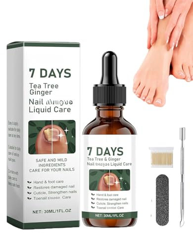 Kresin 7 Days Tea Tree and Ginger Nail Fungus Treatment, Tea Tree Oil for Nail Fungus, Kresin 7 Days Nail Fungus Treatment for Toenail, Kresin Nail Care Serum, Restoring Healthy Nails (1)