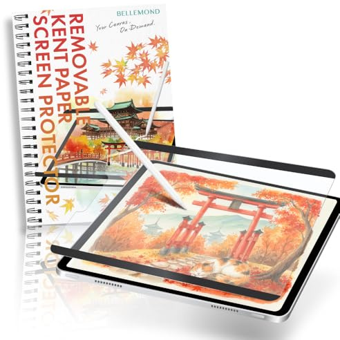 BELLEMOND Protège-écran Kent aimanté pour iPad Pro 11 / Air 10.9 | Origine Japon, surface Kent lisse, amovible, réutilisable, préserve la mine