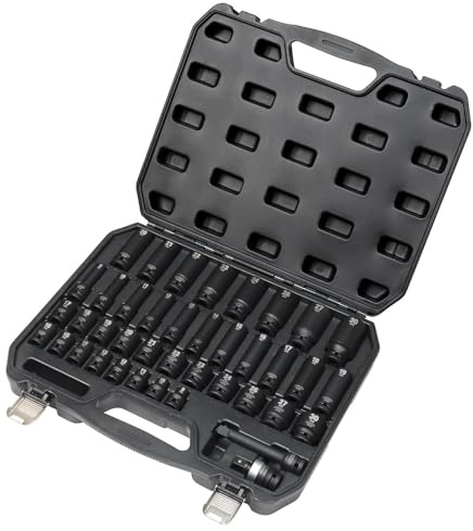Draper 07106 Hi-TORQ® Impact Socket Set, 1/2 Sq. Dr. (40 Piece)