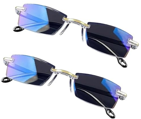 Autofokus Brille Mit Selbsteinstellung,Brille Die Sich Automatisch Der Sehstärke Anpasst,Intelligente Zoom Automatische Fokuseinstellung Herren Damen,Blaulichtschutz Fokus Brillen Von Nah Fern