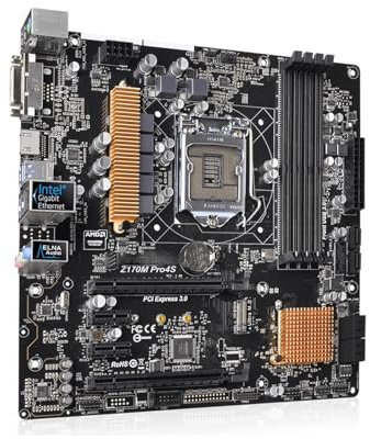 Scheda madre Scheda madre Fit For ASRock Z170M PRO4S LGA1151 supporta Core i3-6100 i5-6500 i7-6700K CPU Intel Z170 64 GB PCI-E 3.0 M.2 X16 mATX