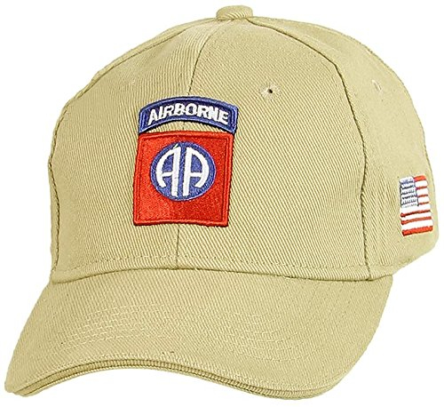 FOSTEX Baseball Cap Baseball Tan, Bestickt, 82ST Airborn Division, amerikanisch, 215151-224 Airsoft, Armee