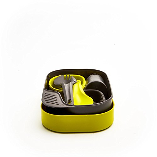 Wildo Unisex Geschirrset Camp-A-Box Duo, Zitrone, One Size, 6529, Green, Einheitsgröße