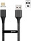 NetDot Gen10 Micro USB Câble de Charge Rrapide Magnétique en Nylon Tressé avec Del Latérale Compatible avec Périphérique Android(1m / 1 Pack Noir)