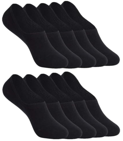 YOUCHAN Calzini Donna Uomo Fantasmini Calze 10 Paia Invisibili Sportive Antiscivolo Cotone con Taglio Basso