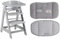 roba Treppenhochstuhl mitwachsend, Sit Up Click & Fun, Holz taupe, mit abnehmbarem Essbrett und Sitzverkleinerer Jumbotwins