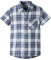 Spring&Gege Jungen Kurzarm Karo Hemd, Plaid Knopf Unten Hemd für Kinder, Marineblau, 3-4 Jahre