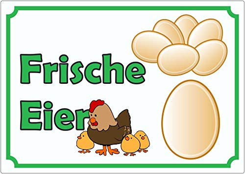 Werbeaufkleber Aufkleber Eier A4 (210x297mm)