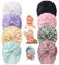 Yili Maizi Baby Turban Neugeborenes Baby Baumwolltuch Turban Kleinkind Kaninchen Krankenhaus Hut Ohrhut Kinder Set Kopfkappe, Style 02-8-Pack Atmungsaktiver Netzanzug,