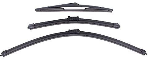 HouYeen Windscreen Flat Wiper Blades Kit Front and Rear Window for F-ord Fiesta MK7 Hatchback 2008-2016