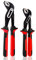 Sharp-tec Confezione da 2 chiavi idrauliche regolabili, pinze per giunti scorrevoli, pinze a linguetta e scanalatura, 200 mm-8 e 250 mm-10