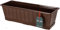 KOTARBAU® Blumenkasten mit Schalle Braun 50 x 18 x 15 cm Pflanzkasten