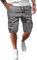 JMIERR Kurze Hosen Herren Baumwolle Cargo Shorts Herren Sommer Freizeithose mit Taschen Grau L