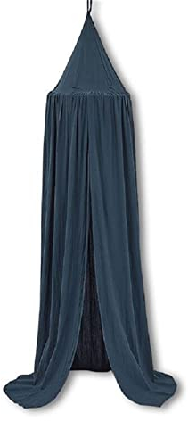 Surwin Einfach Betthimmel Madchen Jungen Babybett Doppelbett, Nordisch Moskitonetz Baldachin Kinderzimmer Einzelbett Himmel Schlafzimmer Dekoration Spielzelte Kinder Geschenk (Dunkelgrün)