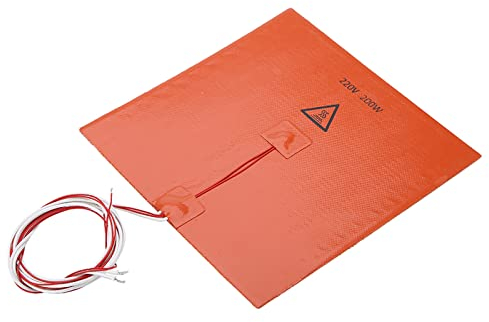 VGEBY Accessoires D'imprimante 3D, Lit Chauffant en Silicone, Padv (220v 200w 200 * 200mm)