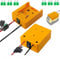 2Packs Power Wheel Adapter für Dewalt 18V/20V/60V Li-ion Akku Kabelklemmen, DC-Anschluss und LED-Arbeitslicht, Dual-USB-Ladegerät, Stromanschluss für Rc-Auto, Robotik, Rc-LKW, Heimwerker (A)