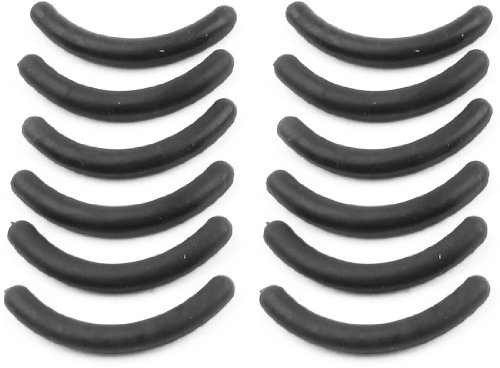 Lanko 12 Stück schwarze Gummi-Make-up-Werkzeug, Wimpernzange, -Pads für Damen