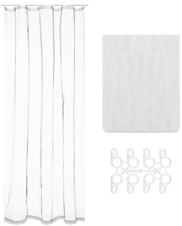 Tenda Zanzariera 150x250 Cm Tinta Unita Con Anelli Inclusi Finestre Porte Zanzariere Insetti Moschiera Anti Mosche Zanzare Insetti Rete Fitta Terrazzi Balcone Giardino - Bianco