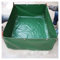 Estanque De Peces Estanque De Peces Al Aire Libre Sobre El Suelo, Piscina De Almacenamiento De Agua De Lona Plegable De 0,5 Mm con Ojal Y Válvula De Drenaje, Tanque De Agua Cuadrado para Jardín Patio