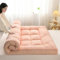 HUMAJORY Japanische Bodenmatratze, Dicke Futonmatratze, Isomatte, Faltbare Rollmatratze, Schlafsaalmatratze, Bodenliege, Kissenbett(Pink,100x200cm)