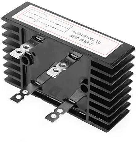 100 A Hochleistungs-Brückengleichrichter mit 1600 V Spannung, 2-Phasen-Überstromkapazität, Gute Wärmeableitung für die Umwandlung von Wechselstrom in Gleichstrom