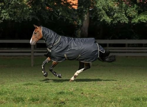 Bucas Freedom Turnout 150g mit Halsteil FN Weidedecke/Regendecke Black/Taupe, Buc17_Gr.:130cm