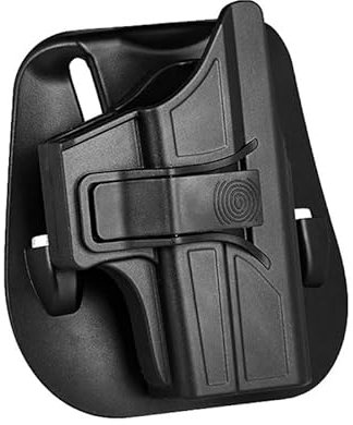 PBTMCD Glock 43 G43X Taktischer Schnellverschluss-Paddelgürtel, Pistolenholster-Halterung, Taktisches Zubehör(Black A)