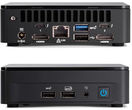 Cutesliving NUC 12 Pro Mini PC NUC12WSKi7 Core i7-1260P, 12 core processore, display Quad 4K, mini computer Thunderbolt 4, WiFi 6E, Dual HDMI 2.1, mini PC compatto per ufficio/casa (16G RAM + 1T SSD)