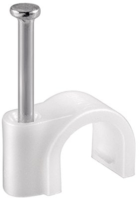 Don Quichotte 905438 7mm Nagelschellen, Kunststoff, Weiß (100-er pack)