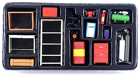 AUTOart – Zubehör Garage Kit Set – Echelle 1/18, 49110, Mehrfarbig