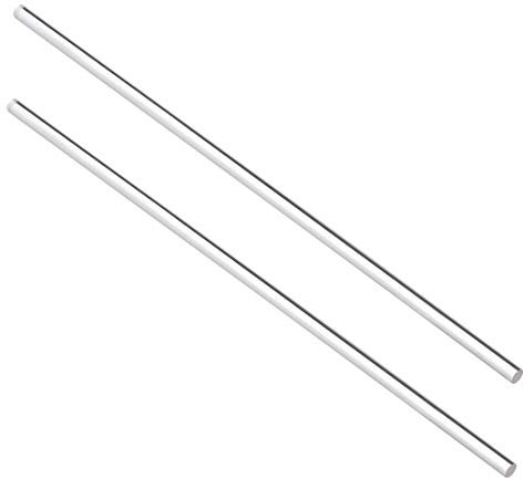 Carte de Source 6 Mmx250 mm clair Acrylique massif rond Rod PMMA Bar 2 pcs