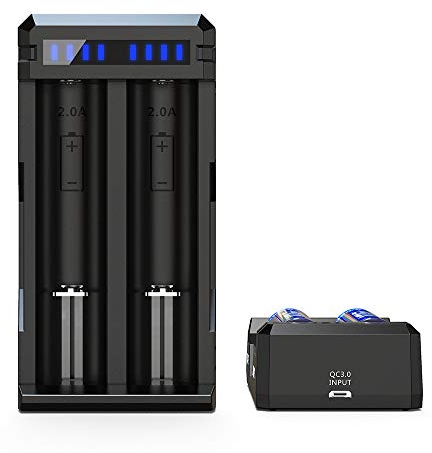 3A Speedy Charger XTAR SC2 18650 Battery Charger UK with QC3.0 Protocol for 18650 Protected 20700 21700 26650 Flashlight Gimbal Stabilizer Batteries