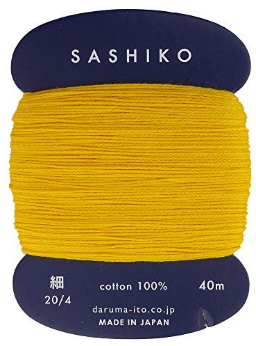 Daruma Sashiko-Garn, 40 m, Goldgelb