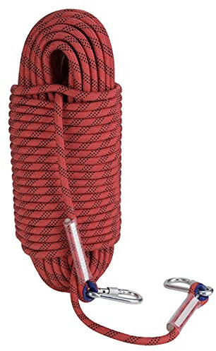Alomejor Cuerda de Escape de Escalada al Aire Libre de 30 m Cuerda de Yute de Escalada con diámetro de 12 mm para Escalada Alpinismo(Red)