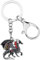 BONSNY Alliage d'émail Nouveauté Animaux Fantastiques Dragon Dinosaure Porte-clés Bijoux pour Femmes Cadeaux Voiture Sac à main Accessoires clés Charms (Noir)