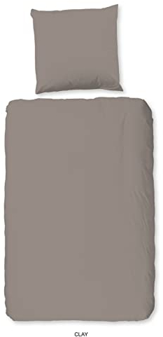 HIP 1-Person Bettbezug 135 x 200 cm, Baumwollsatin, Ton