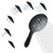 SparkPod 6-Function High Pressure Shower Head - 6 Wide Angle Handheld Shower Head - Luxury Design (6 Function, Matte Black)
