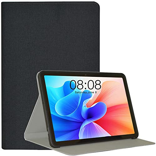 AKNICI TECLAST T40 Pro Coque Étui, Ultra Mince Housse Étui Case de Protection avec TPU Souple Coque Arrière pour TECLAST T40 Pro Tablette 10.4 Pouces, Housse Étui en PU avec Support Fonction, Noir