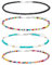 PLABBDPL Choker-Halskette mit Perlen, Choker mit winzigen Perlen, verstellbare Strand-Halskette, bunte Choker-Halskette im Boho-Hawaii-Stil, Schmuck für Damen und Mädchen