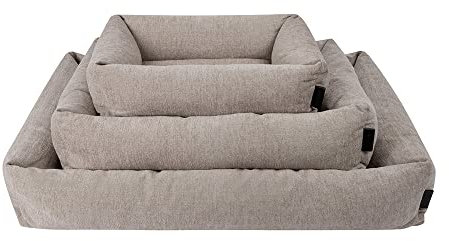 District 70 HUSH - Elegante hondenmand - Zacht en Comfortabel - Donkergrijs of Cream - Maat S/M/L - Kleur: Cream, Maat: Medium - 80 x 60 x 18 cm
