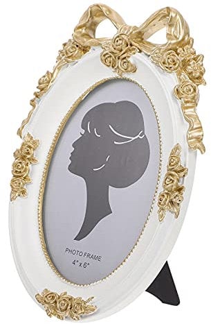 Hoement Gilt Edged Frame Plant Specimen Display Retro Tabletop Photo Frame Ornament