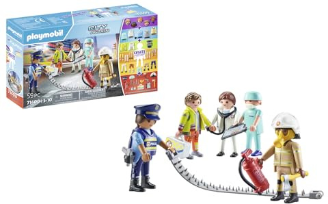 Playmobil 71400 My Figures Rescue, City Action, 5 play figures with more than 1000 possible combinations, exciting rescue missions, fun imaginative role-play, playsets suitable for children ages 5+