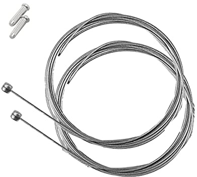 AGGRO-X 1-10 Bremszüge 2m Schaltzüge Endhülse MTB Innenzug Bremsseil Schaltzug Bowdenzug (Bremsinnenzug, 2x inkl. 2x Endhülsen)